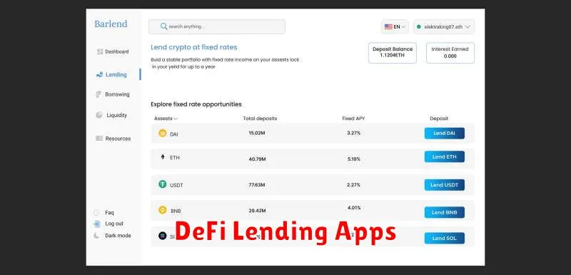 DeFi Lending Apps